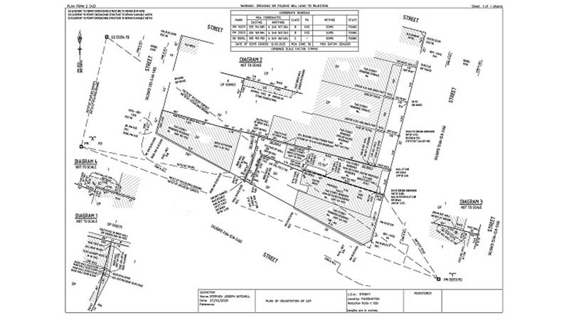 Plan of delimitation — Paddington