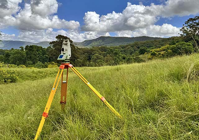 Boundary survey — peg-out, subdivision, easement